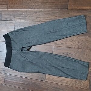 Express Grey Blend Editor Pants with Wide Black Waistband size 6R